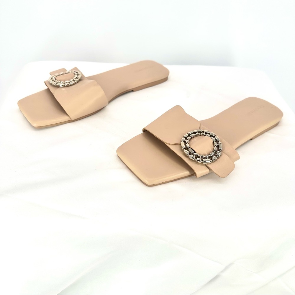 Open Edit | Women’s 9 Nude Lely Flat Slides‎ Sandals Nordstrom
